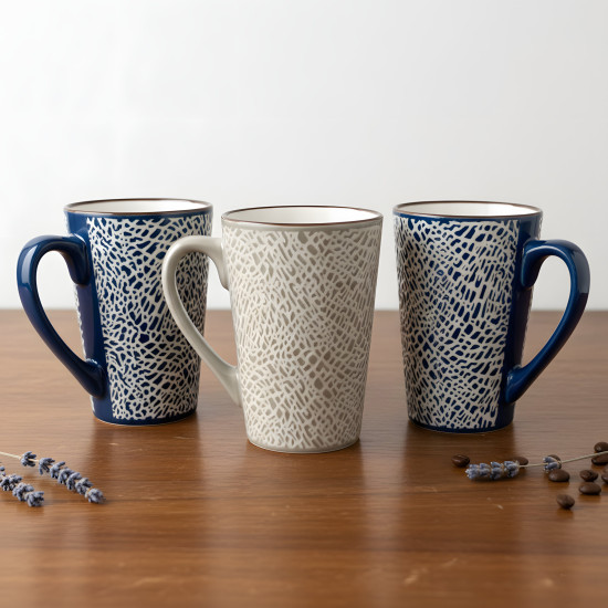Porcelain Mug Set - 4 Pcs